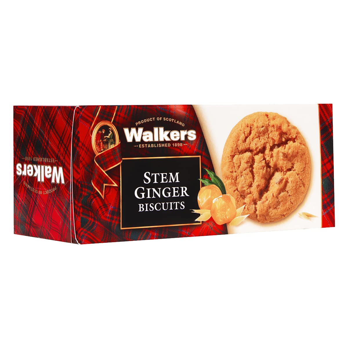 Walkers Stem Ginger Cookies pack for a classic snack.
