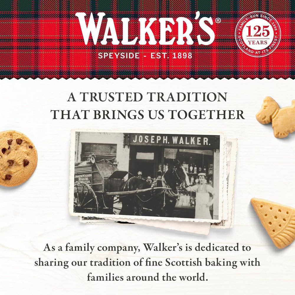 Walkers vegetarian and OU-Kosher certified shortbread fingers provide flexible snack options.