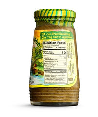 Walkerswood Green Seasoning bottle back with ingredient list