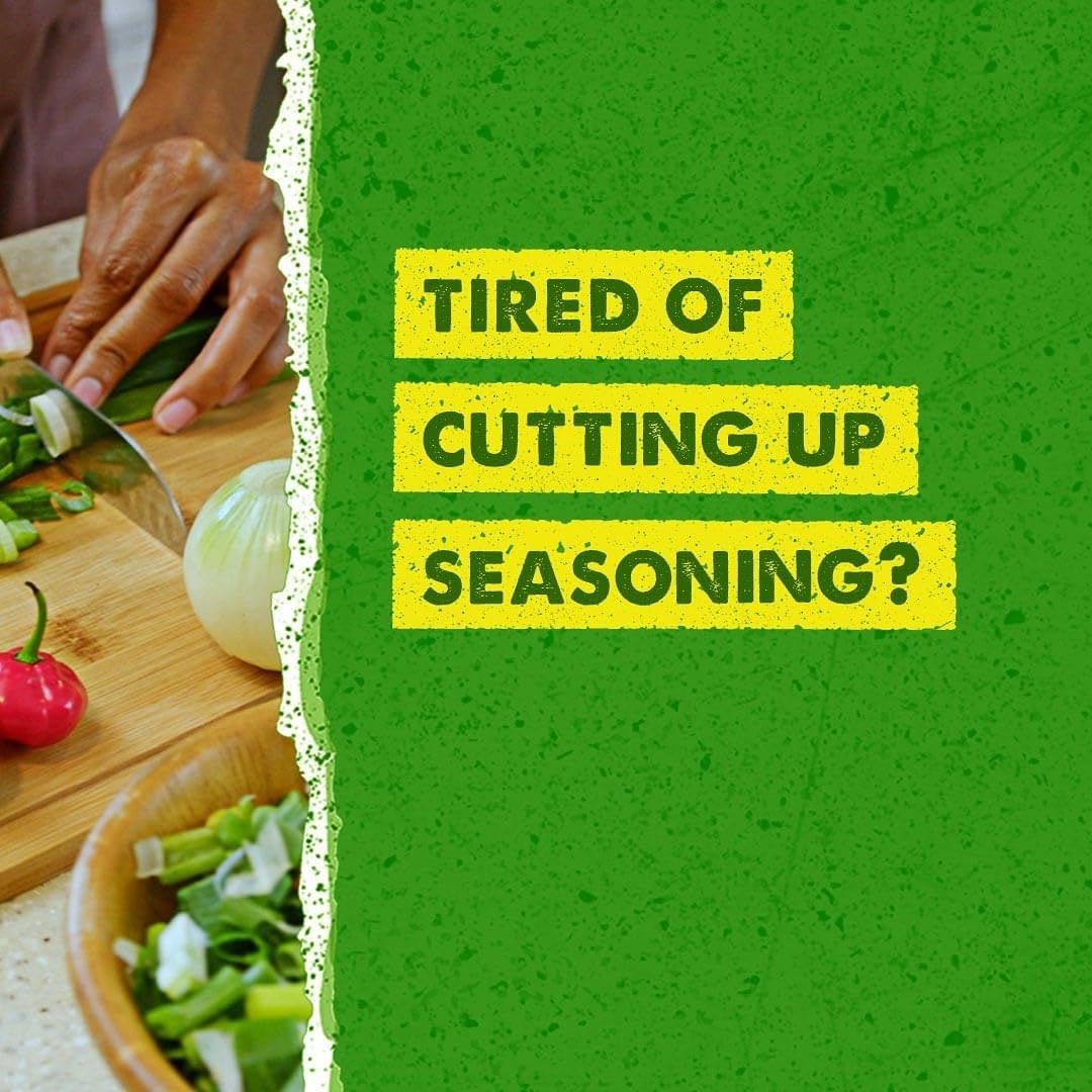 Walkerswood Green Seasoning enhancing a vegetable dish