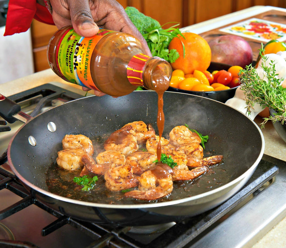 Serving Walkerswood Jerk BBQ Kit on a plate for island-inspired dining