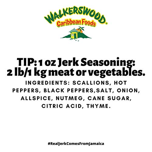 Walkerswood Jerk Seasoning on grill-ready meat for bold flavor.