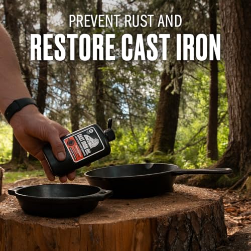 Walrus Oil seasoning action demonstrates even coverage for durable seasoning.