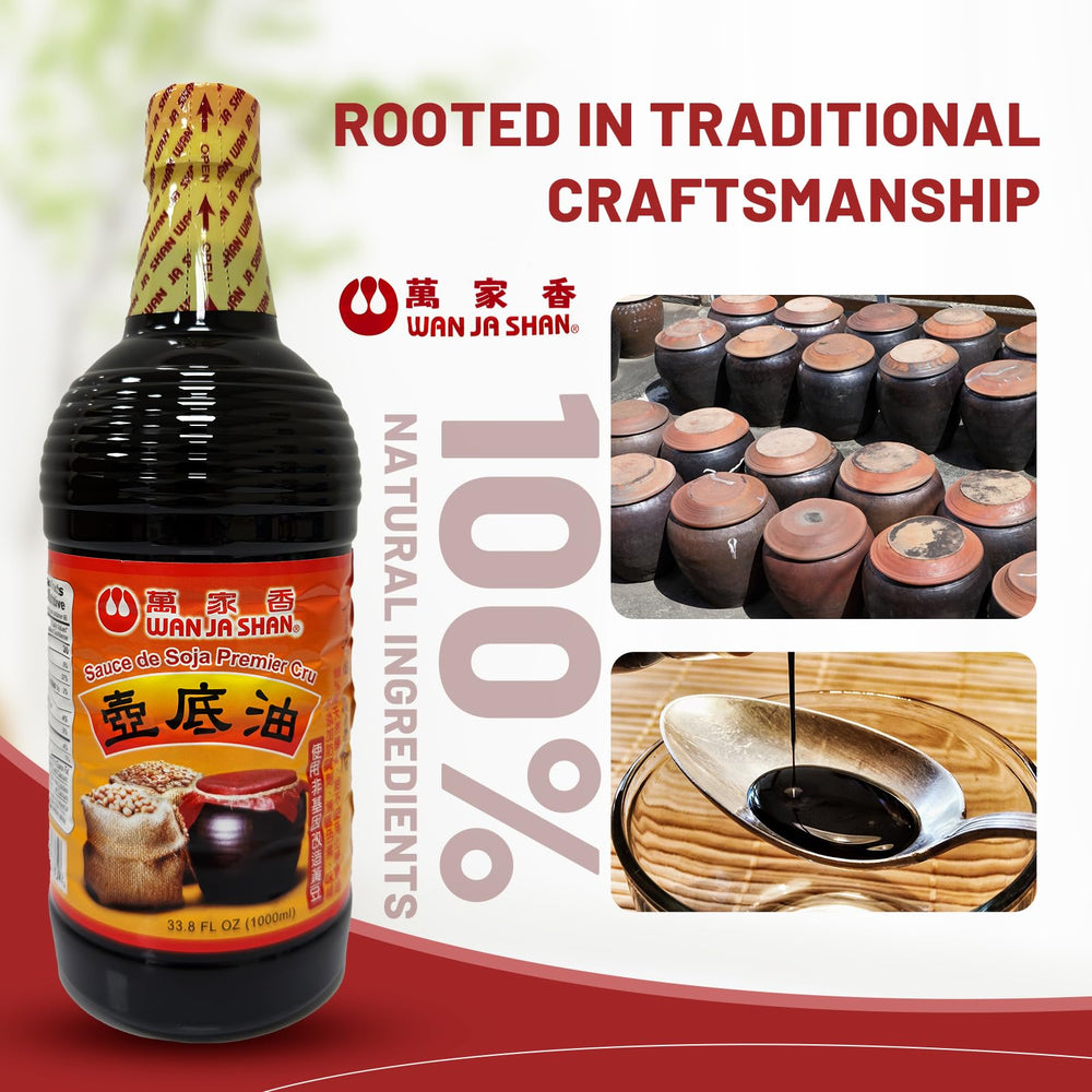 Wan Ja Shan rich umami amber sauce adds depth to stir-fries.