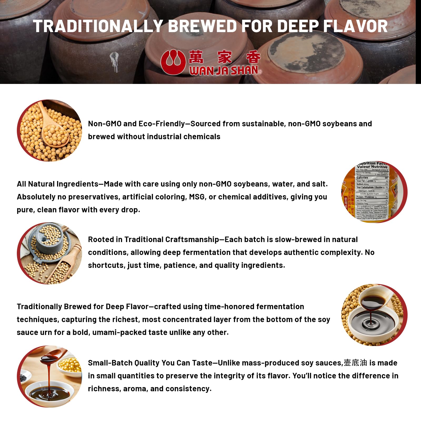 Wan Ja Shan small-batch brew emphasizes traditional craftsmanship.