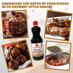 Wan Ja Shan Worcestershire ingredients scene showcasing organic components