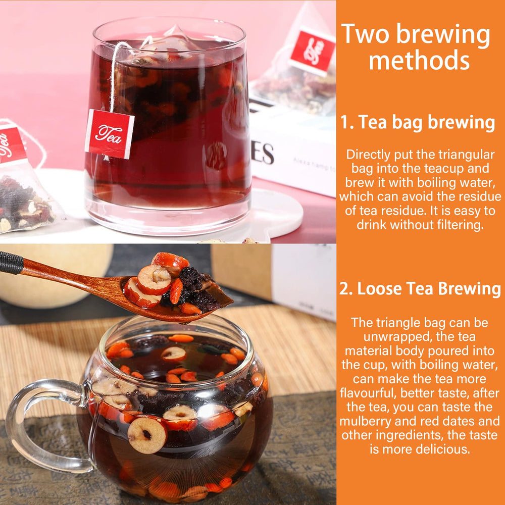 One Wanciment tea bag ready for infusion and everyday use
