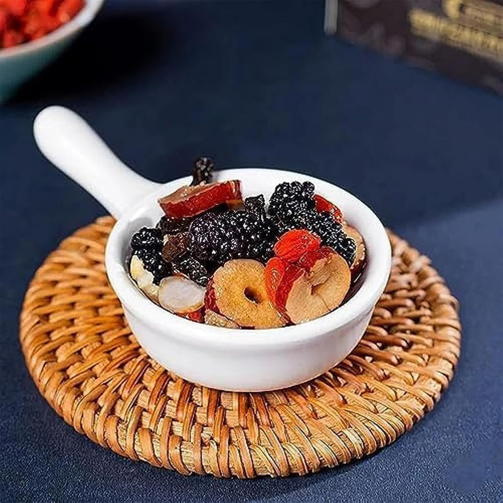 Wolfberries add vibrant color to Wanciment Ginseng Five Treasures Tea