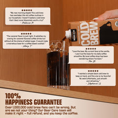 Wandering Bear 21 servings pack label indicating servings and caffeine
