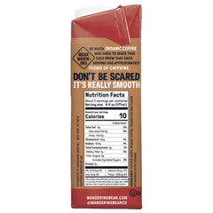 Wandering Bear Caramel cold brew 32oz carton with smooth taste and no sugar added.