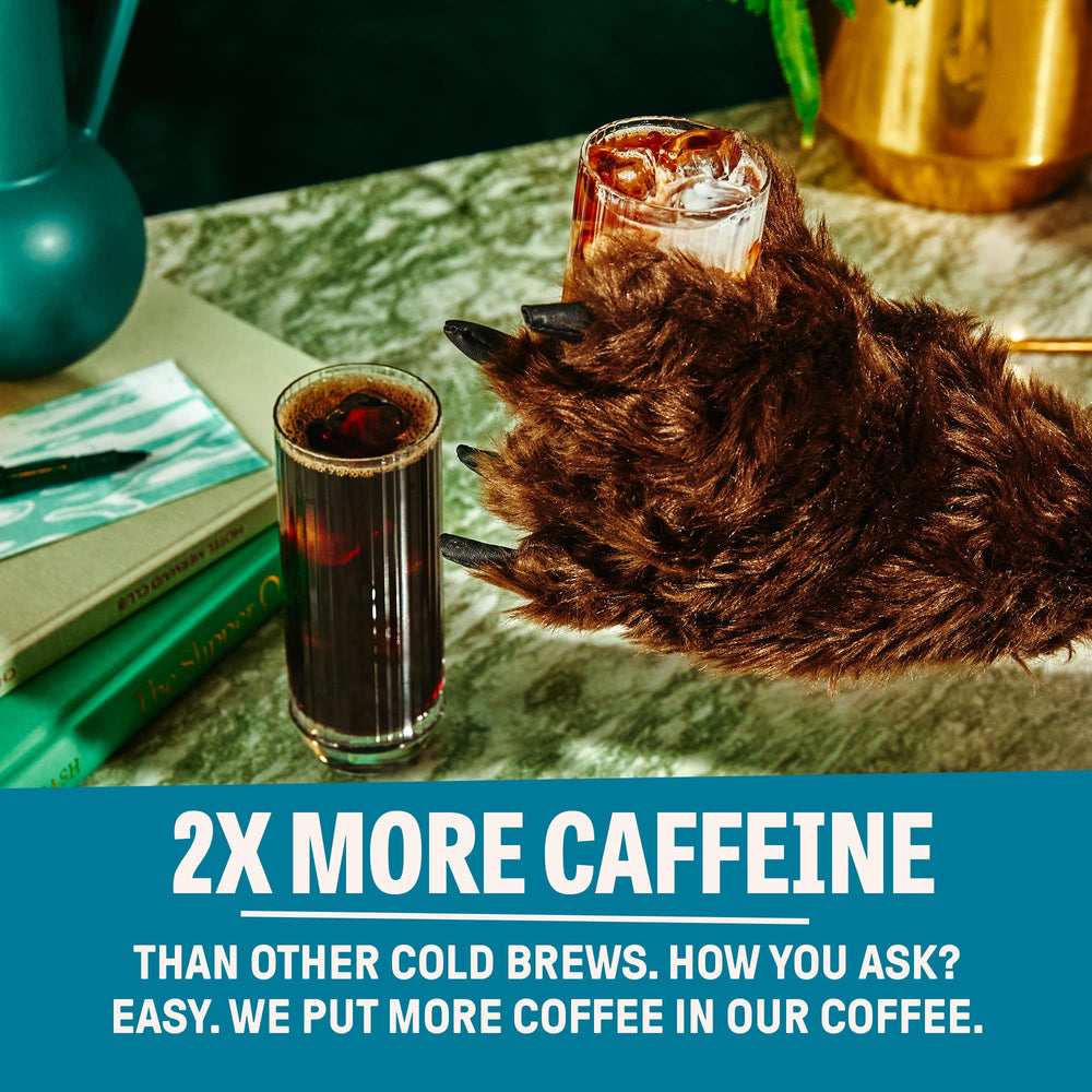 Back of Wandering Bear vanilla cold brew carton with nutrition information