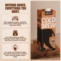 Wandering Bear extra strong concentrate close-up showing bold caffeine kick
