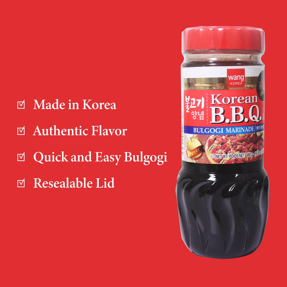 Wang Bulgogi Sauce ready-to-grill for authentic Korean BBQ nights