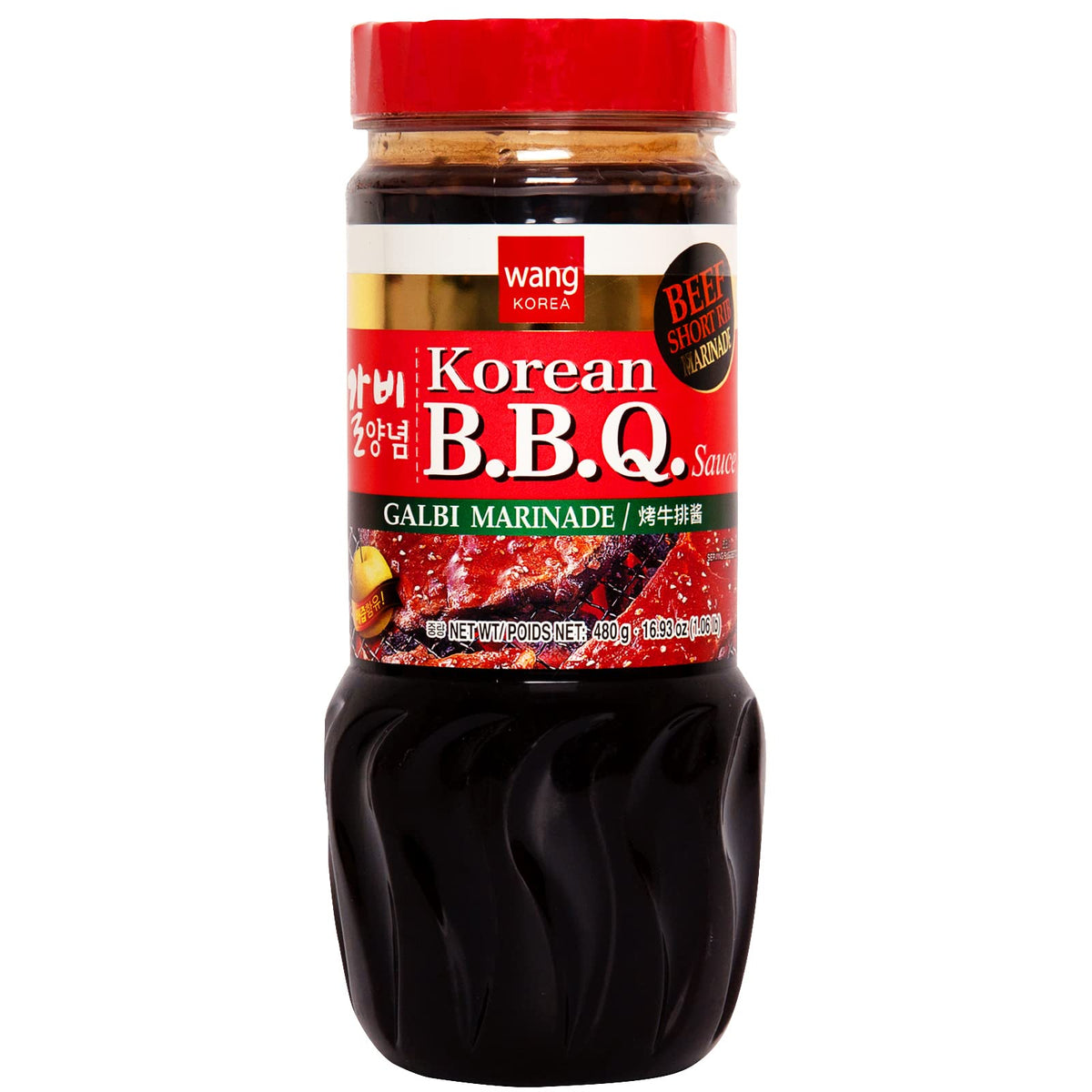 Wang Galbi Marinade bottle for quick Korean BBQ flavor infusion.