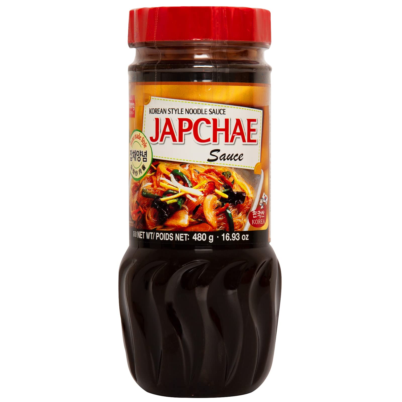 Wang Premium Japchae Sauce bottle ready-to-use flavor for japchae.