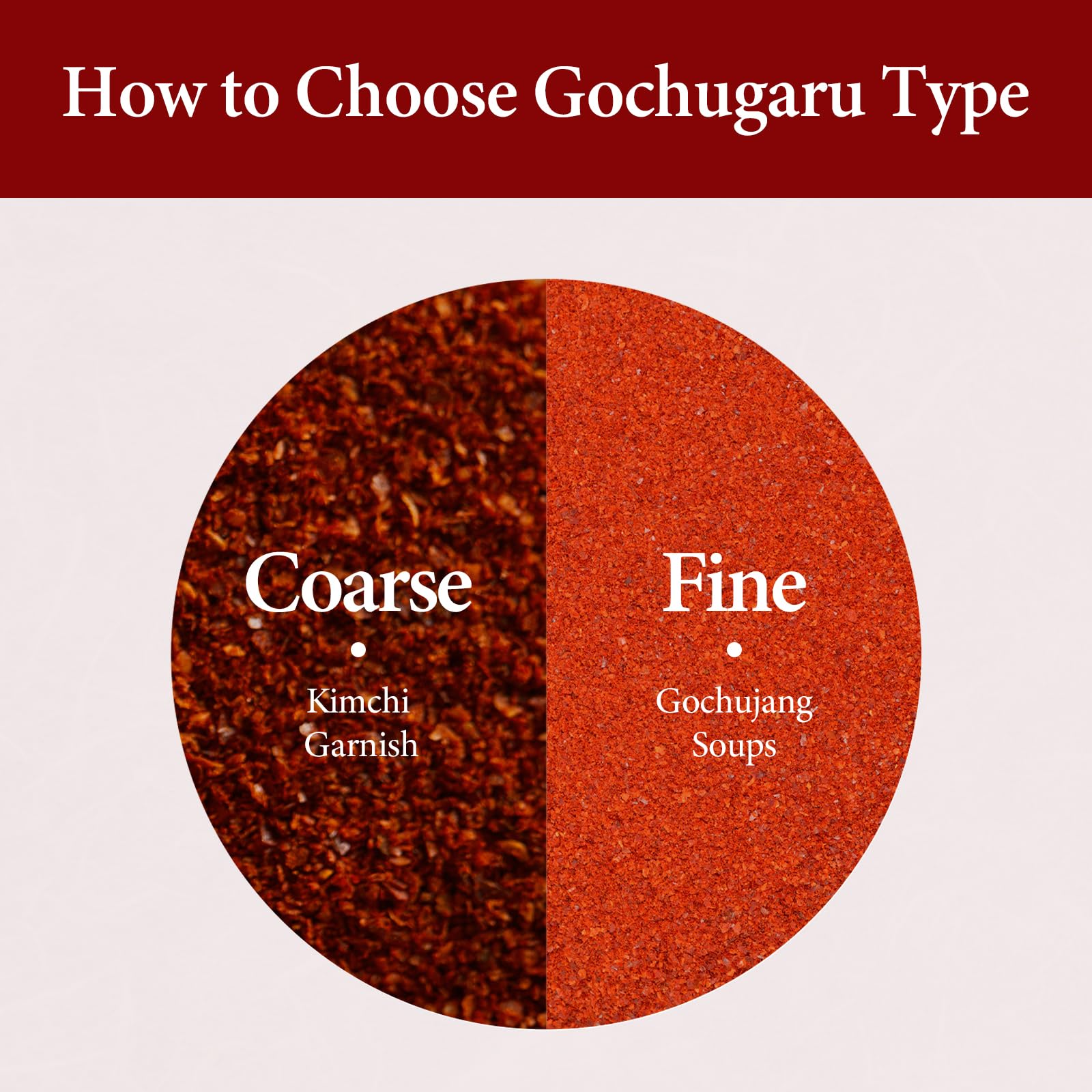 Bright red Wang gochugaru powder over noodles elevates heat and aroma
