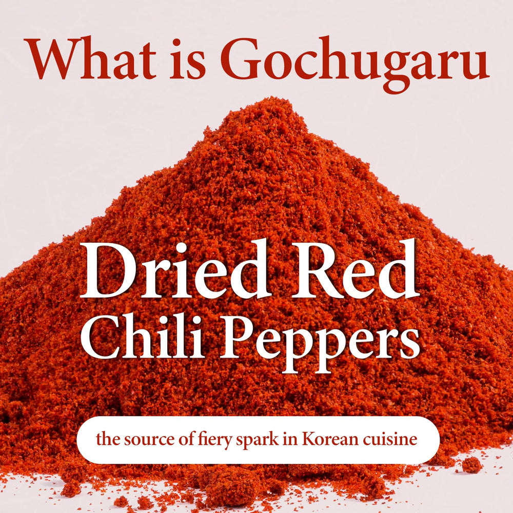 Wang sun-dried gochugaru dried peppers close-up reveals natural texture.