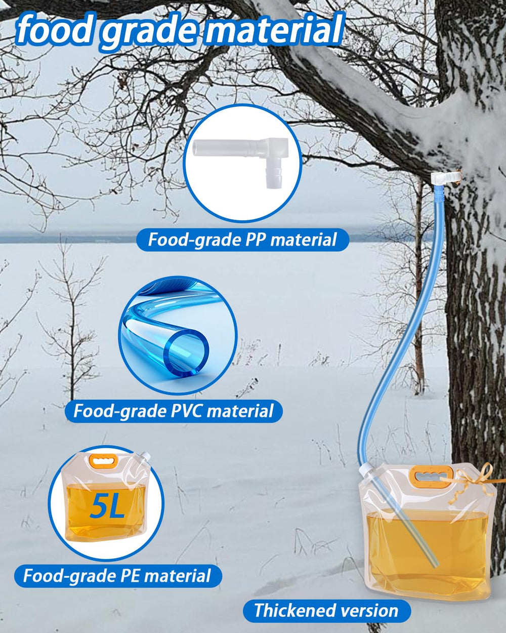 Wantelfor maple syrup tubing for clean, smooth sap flow during tapping