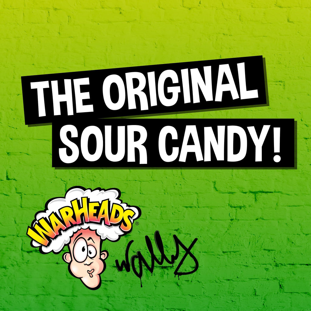 Warheads assorted flavors display illustrates variety for parties and quick snacks