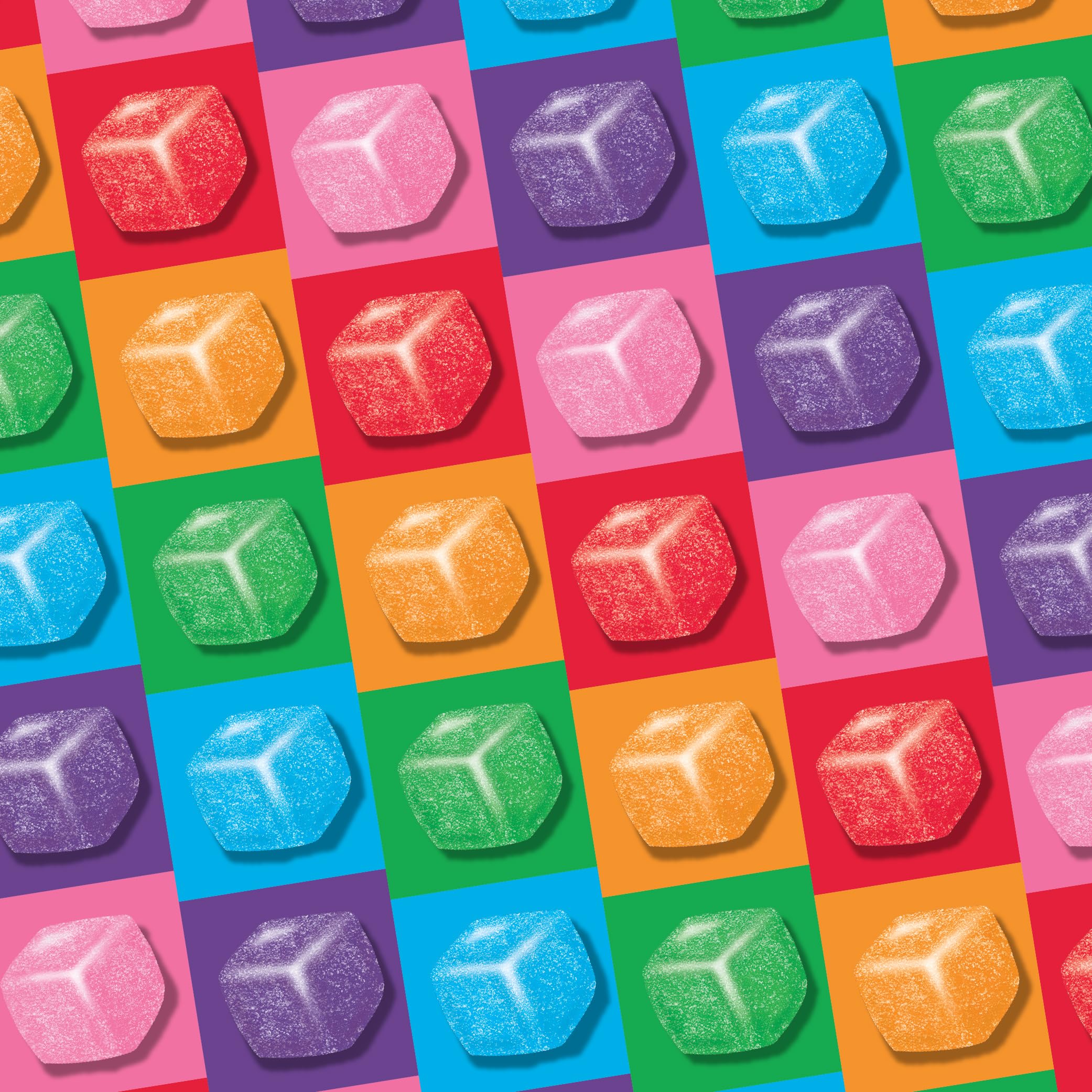 Warheads Cubes watermelon flavor close-up, bold sour kick for everyday treats