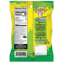 Close-up of Warheads sour exterior delivering a cheek-tingling start