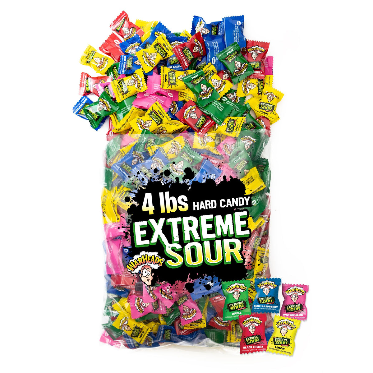 Warheads extreme sour hard candy bulk bag for parties and events