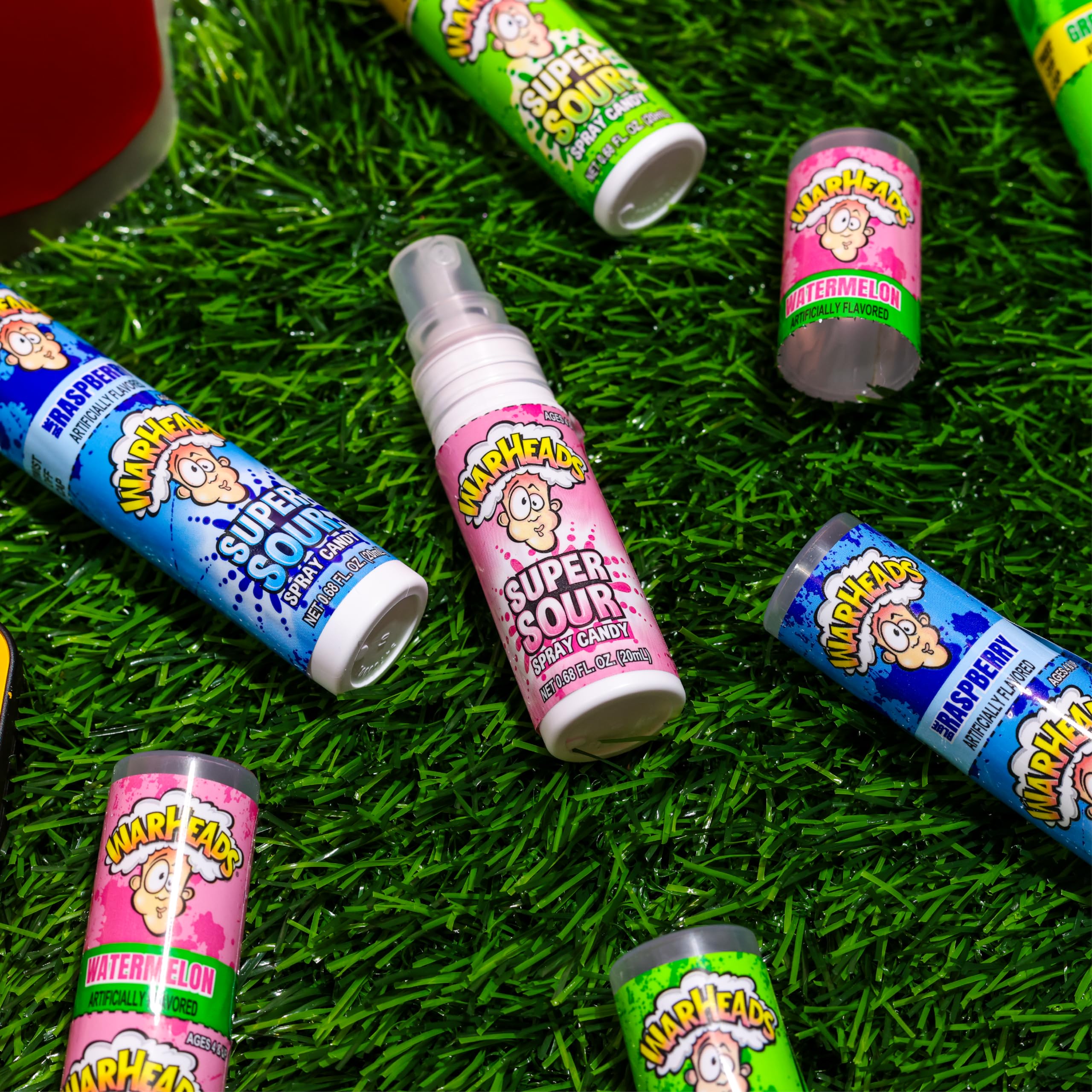Warheads Super Sour Spray 3-pack ideal for gift and sharing at parties.