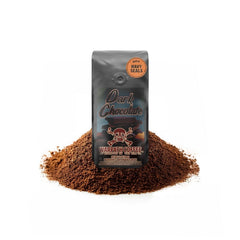 Warpath Coffee light roast ground bag front shows premium packaging for quick energizing mornings.
