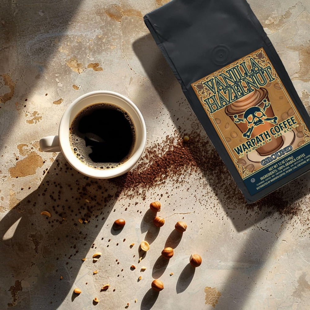Warpath coffee served without milk or sugar for bold, unmasked flavor.