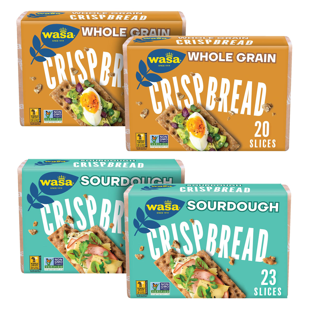 Wasa Crispbread sourdough slices with hearty crunch ready for toppings.