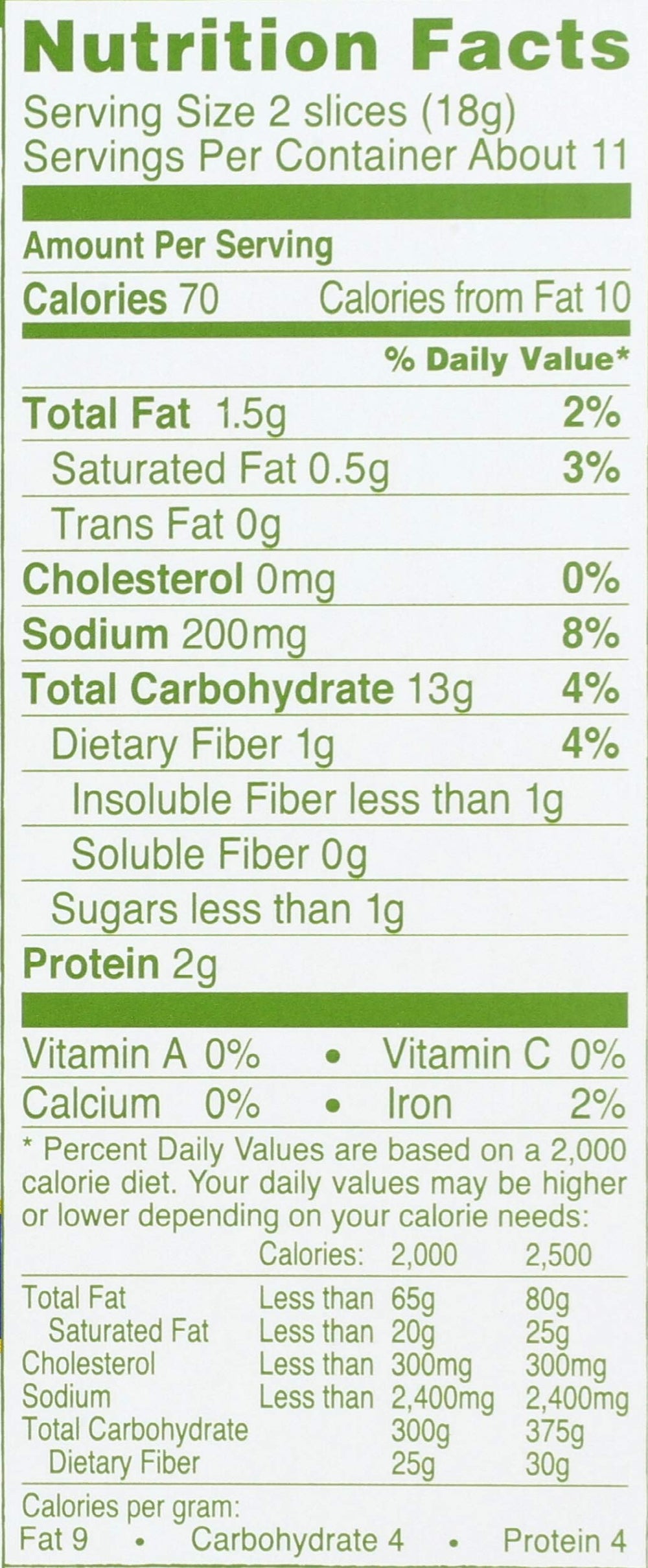 Wasa flatbread thins ingredients highlight whole grains and herb notes.