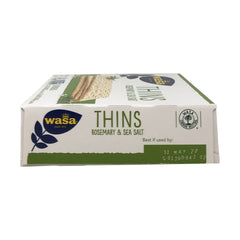 Wasa rosemary-sea-salt crackers with cheese pairing on a board.
