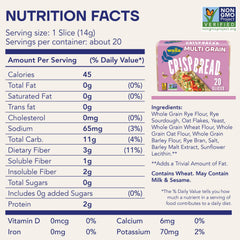 Wasa Crispbread slice on board, sturdy base for toppings.