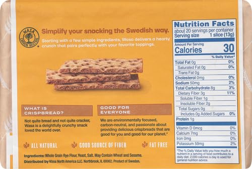 Wasa Wholegrain Crispbread slices on a board highlight texture and crunch.