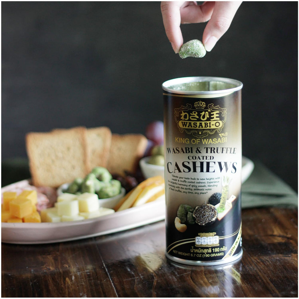WASABI-O canister shot demonstrates portable snacking for desk or travel.