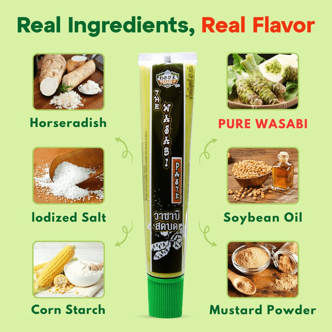 Wasabi-O fresh wasabi root on display highlighting authentic Japanese flavor.
