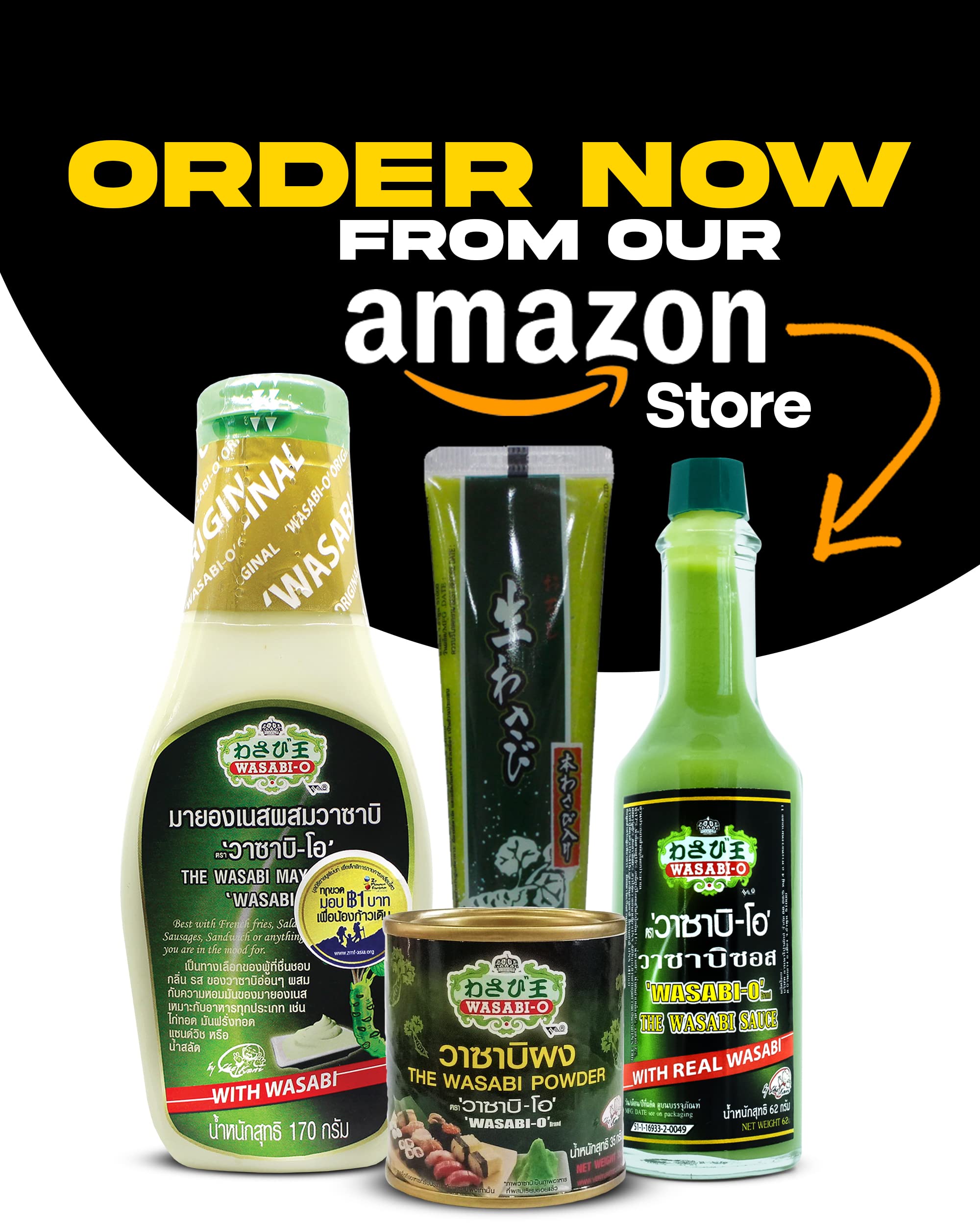 Wasabi-O gift packaging signals premium, ready-to-gift seasoning.