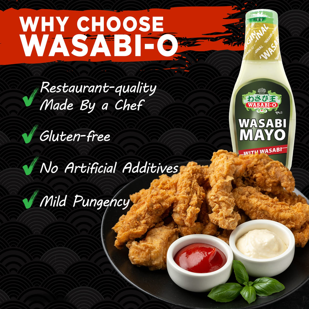 Wasabi-O Wasabi Mayo in a dipping bowl enhances fries.