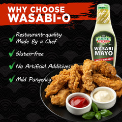 Wasabi-O Wasabi Mayo in a dipping bowl enhances fries.