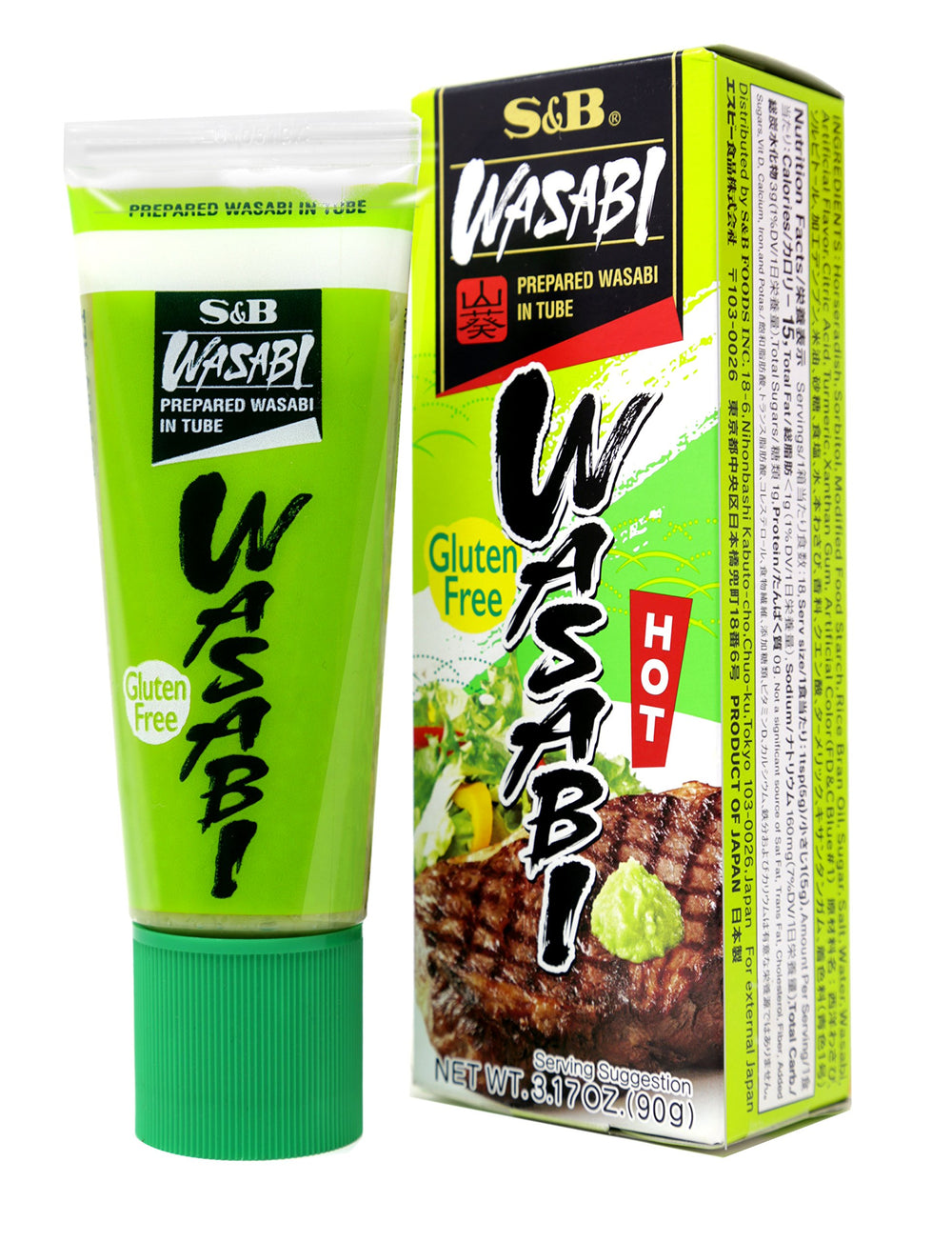 Wasabi Prepared in Tube family size packaging offers convenient, mess-free prep
