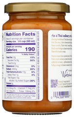 Watcharee's Thai Peanut Sauce label closeup emphasizes premium ingredients