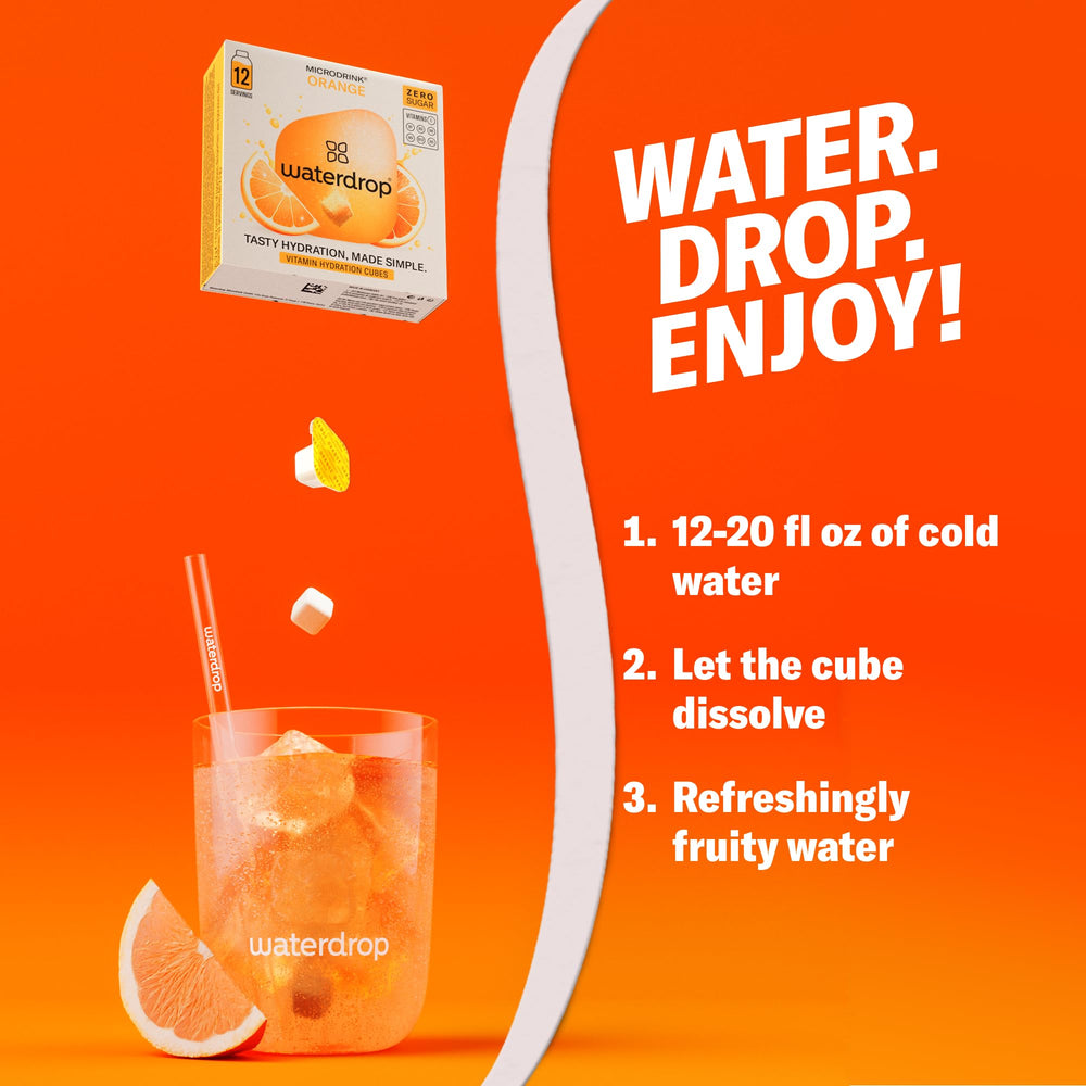 Waterdrop Hydration Cubes on-the-go packaging for easy carry