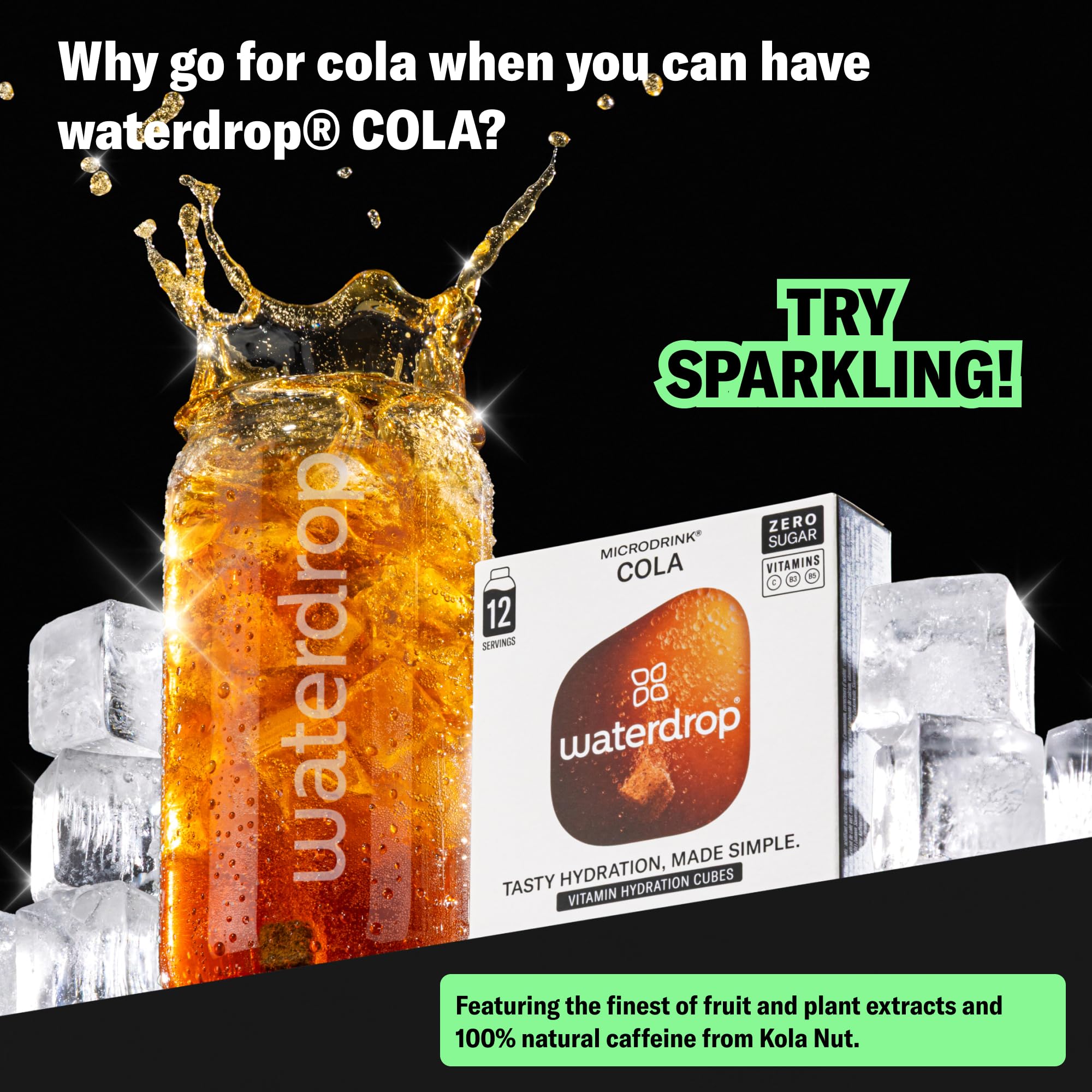 Vitamin and electrolyte infused hydration cubes for daily wellness.
