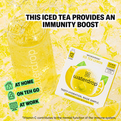 Waterdrop Hydration Cubes dissolve instantly, enabling mess-free hydration in seconds.