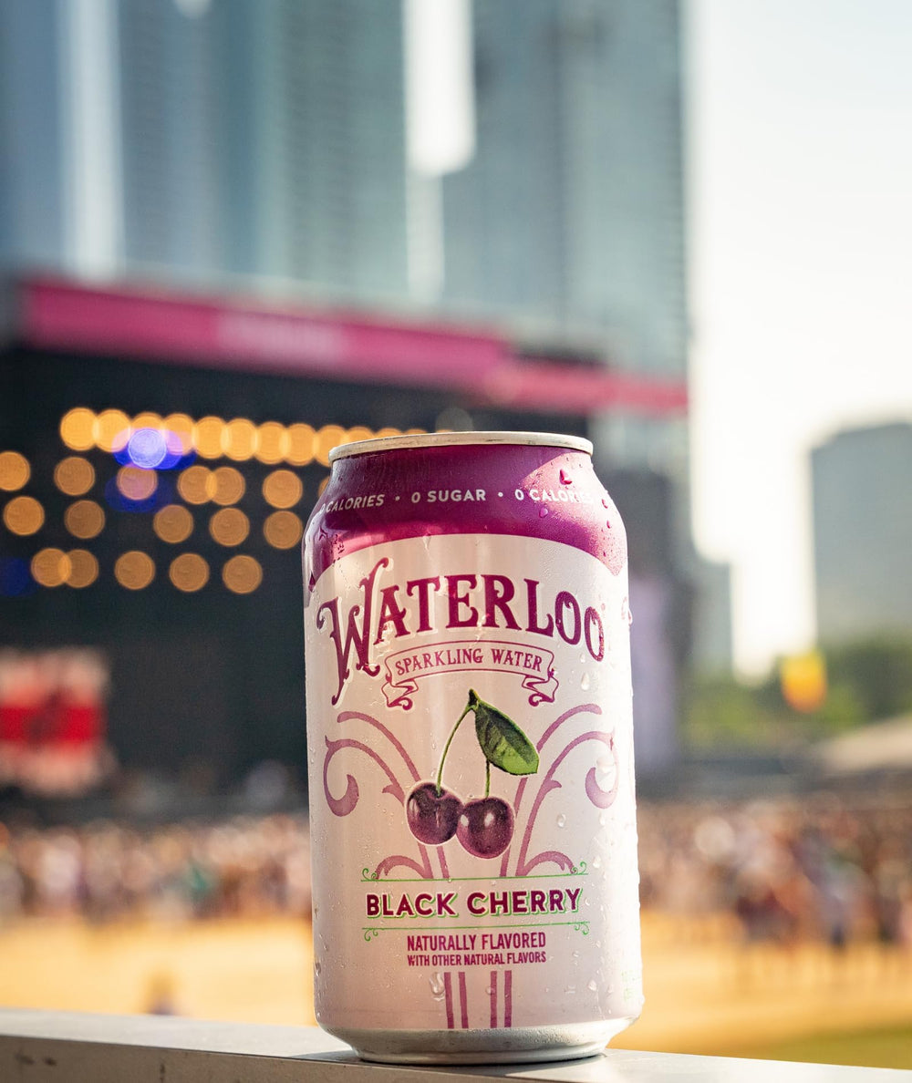 Waterloo label shows Non-GMO and vegan certifications for trust