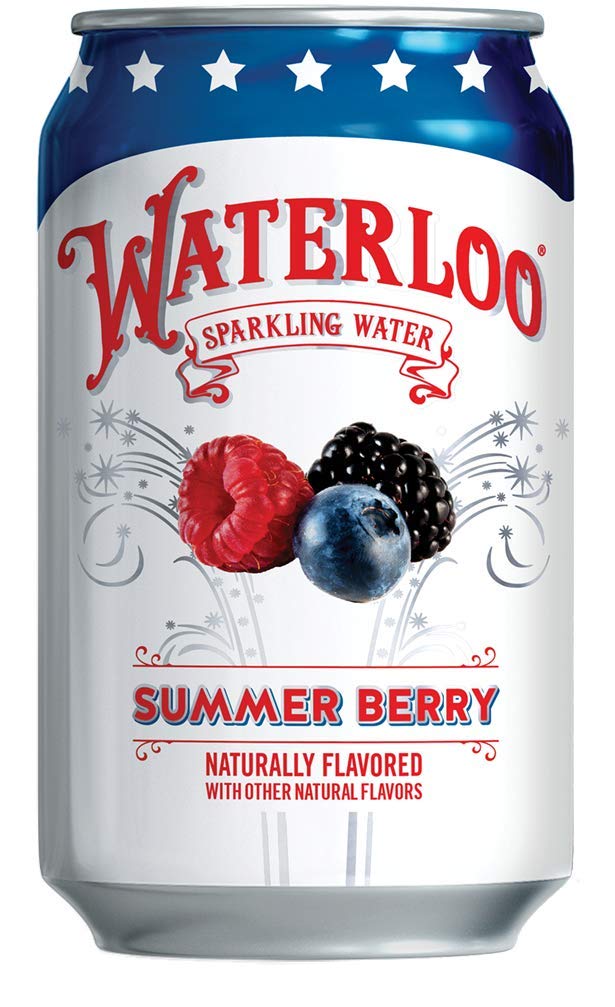 Waterloo Summer Berry 12-pack cans ideal for sharing zero-calorie refreshment.