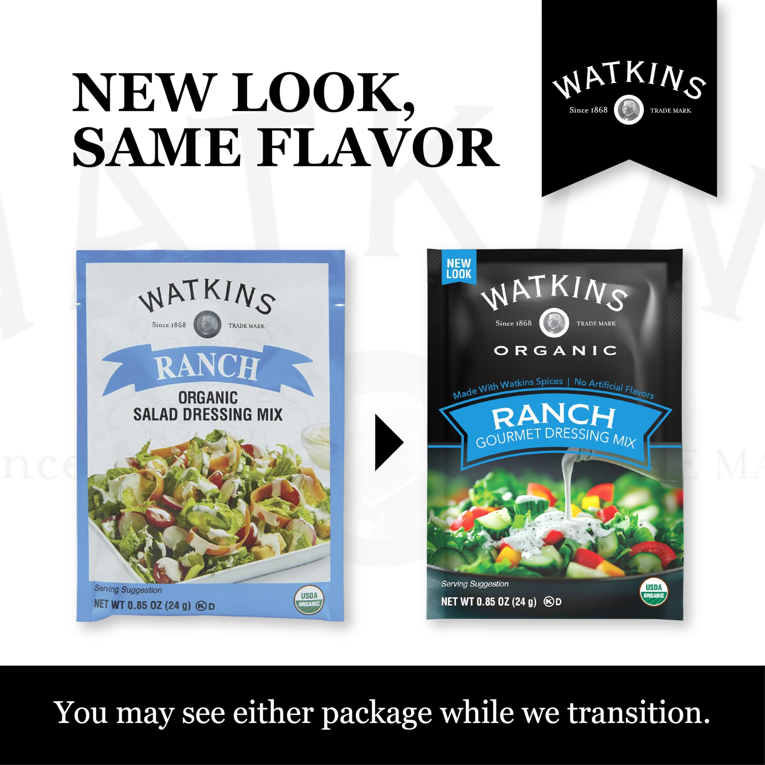 Watkins 0.85 oz packets in a 12-pack box for household use