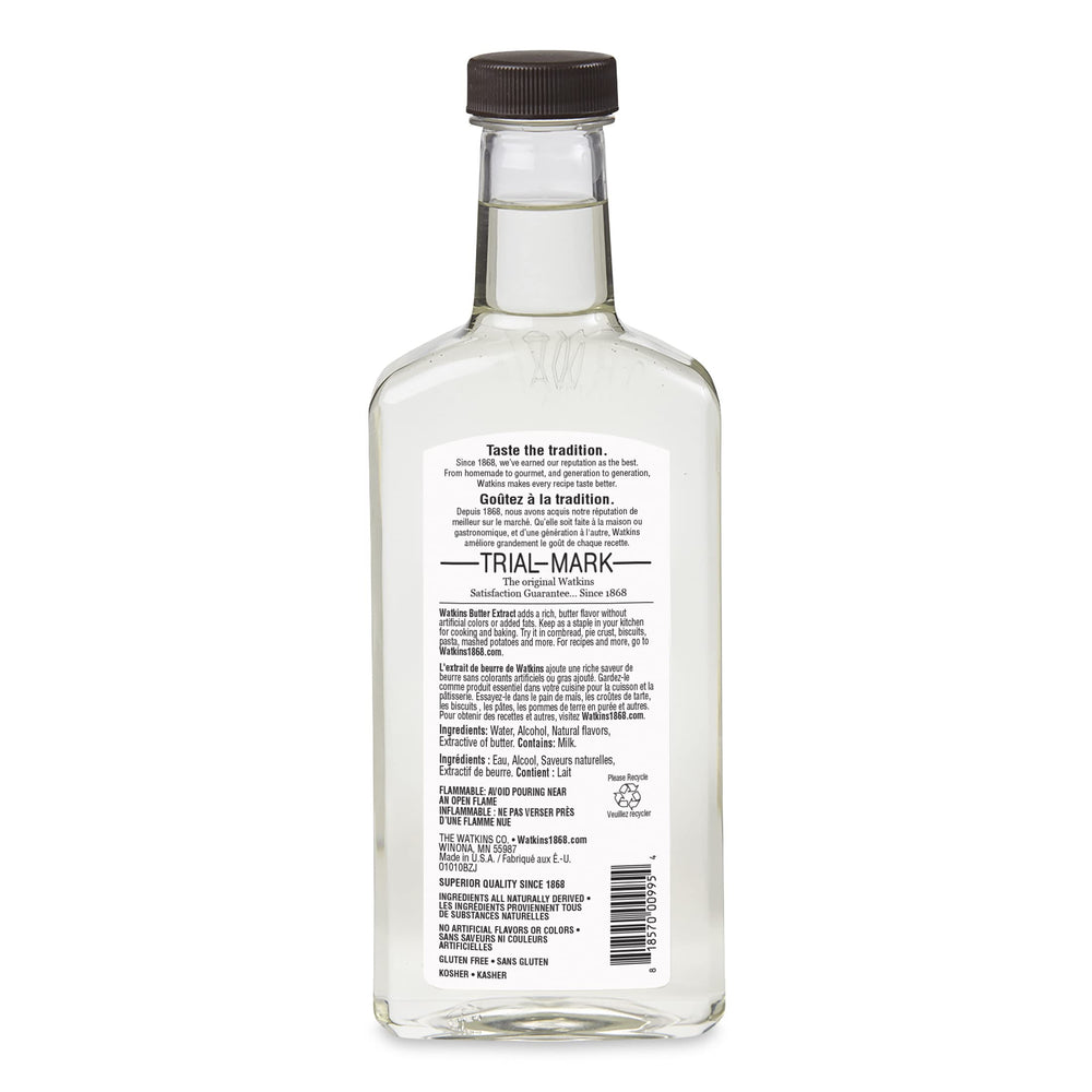 Watkins Butter Extract bottle pour enhances cookies and cakes