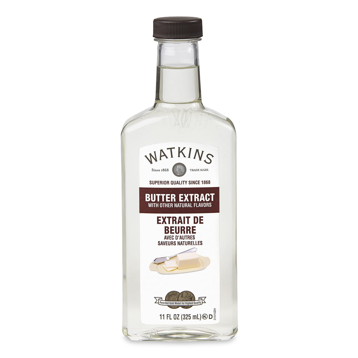 Watkins Butter Extract bottle for rich baking flavor in batches