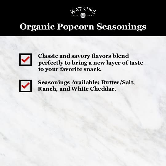 Watkins seasoning ingredients label close-up highlighting organic ingredients.